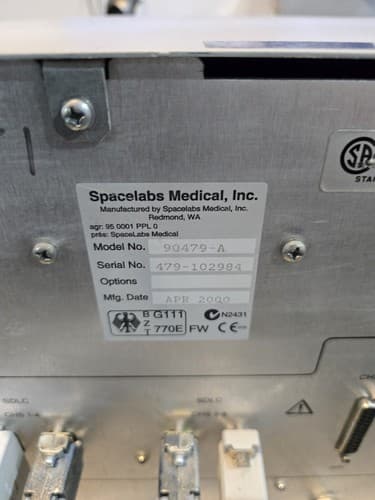 Spacelabs 90478 Telemetry Monitor with Modules ** For Parts - Thumbnail 9