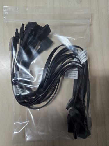 Lot of 10 Dell OEM 12" SATA Cables Straight Connectors 16VP1 016VP1 - Image 1