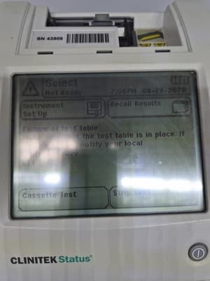 Siemens Clinitek Status Plus Analyzer For Parts Turns ON - Thumbnail 2