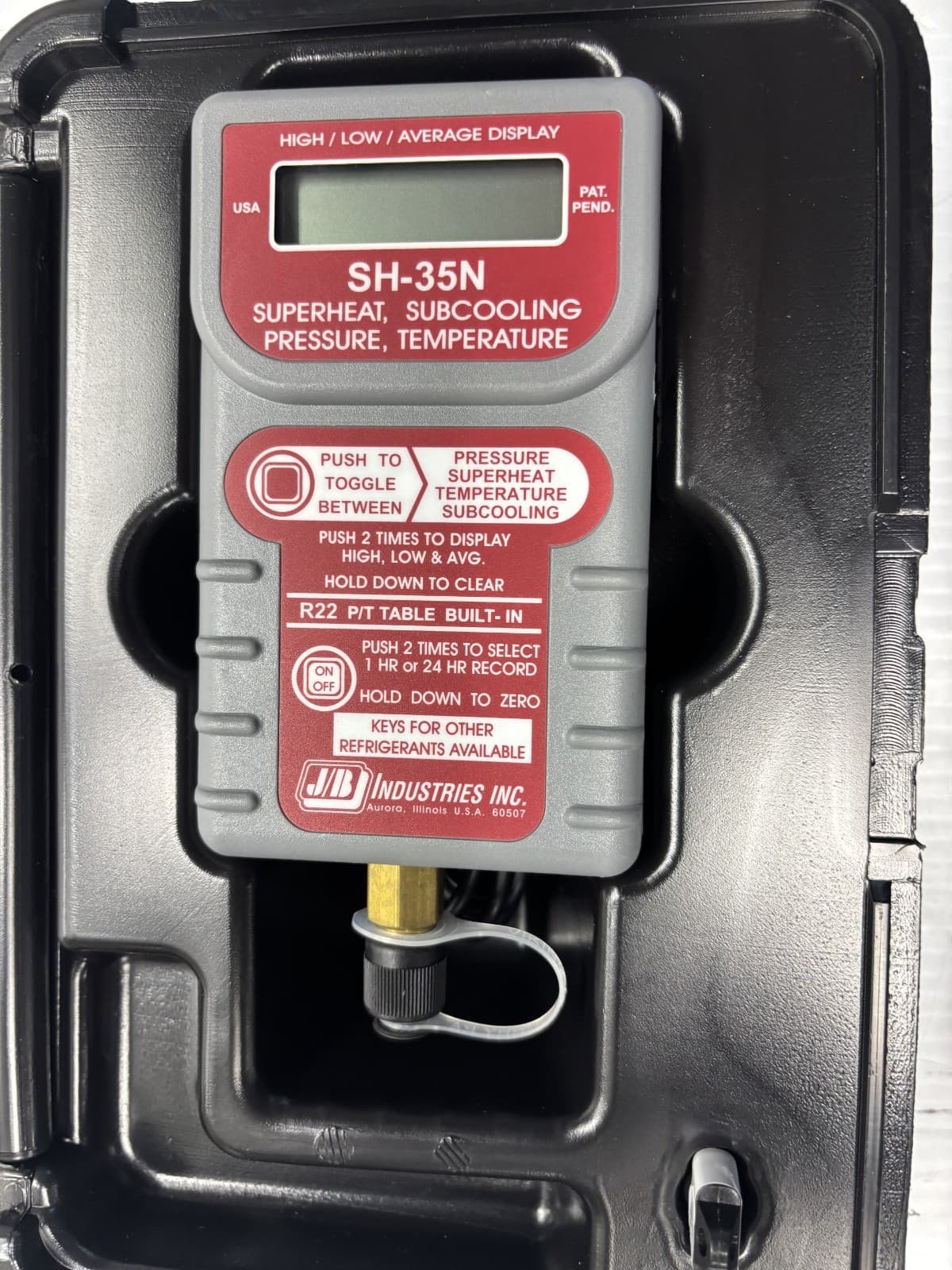 JB Industries SH-35N Superheat-Subcooling Pressure/Temperature Gauge EUC - Thumbnail 2