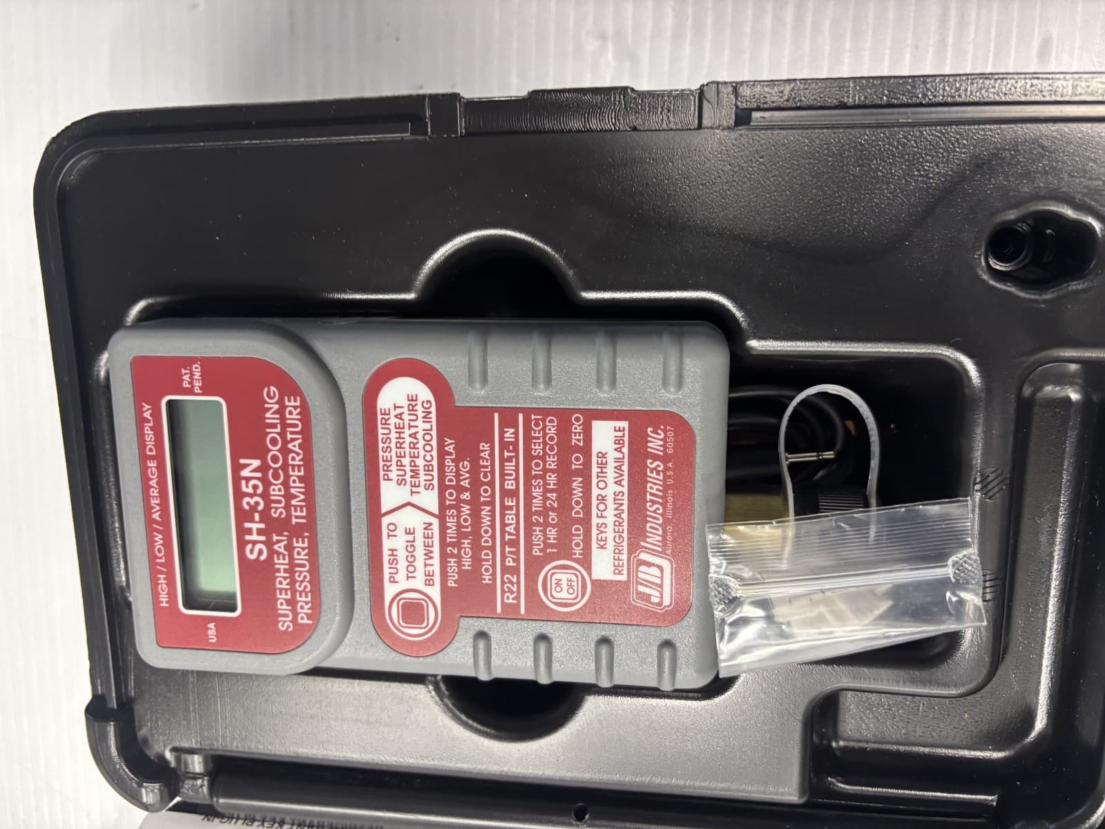 JB Industries SH-35N Superheat-Subcooling Pressure/Temperature Gauge EUC - Thumbnail 3