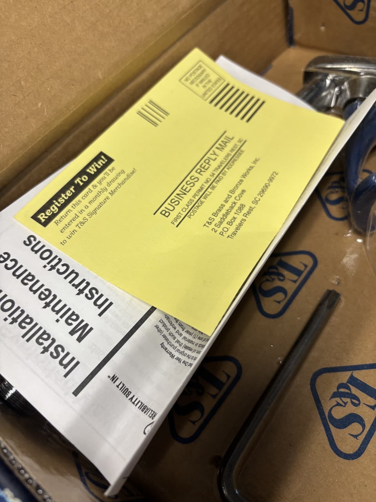 T & S Brass B-1210 Deck Mounted Pedestal Type Glass Filler - In SEALED Packaging - Thumbnail 2