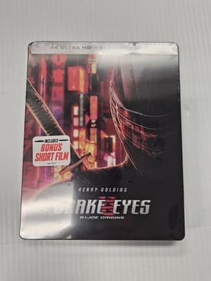 SNAKE EYES STEELBOOK 4K ULTRA HD & BLU RAY 2021 NEW BEST BUY G.I. JOE - Image 1