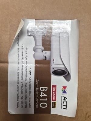 ACTi B410 10 Megapixel Day/Night Outdoor IR Bullet Camera, 6.3-63mm Lens - Thumbnail 2