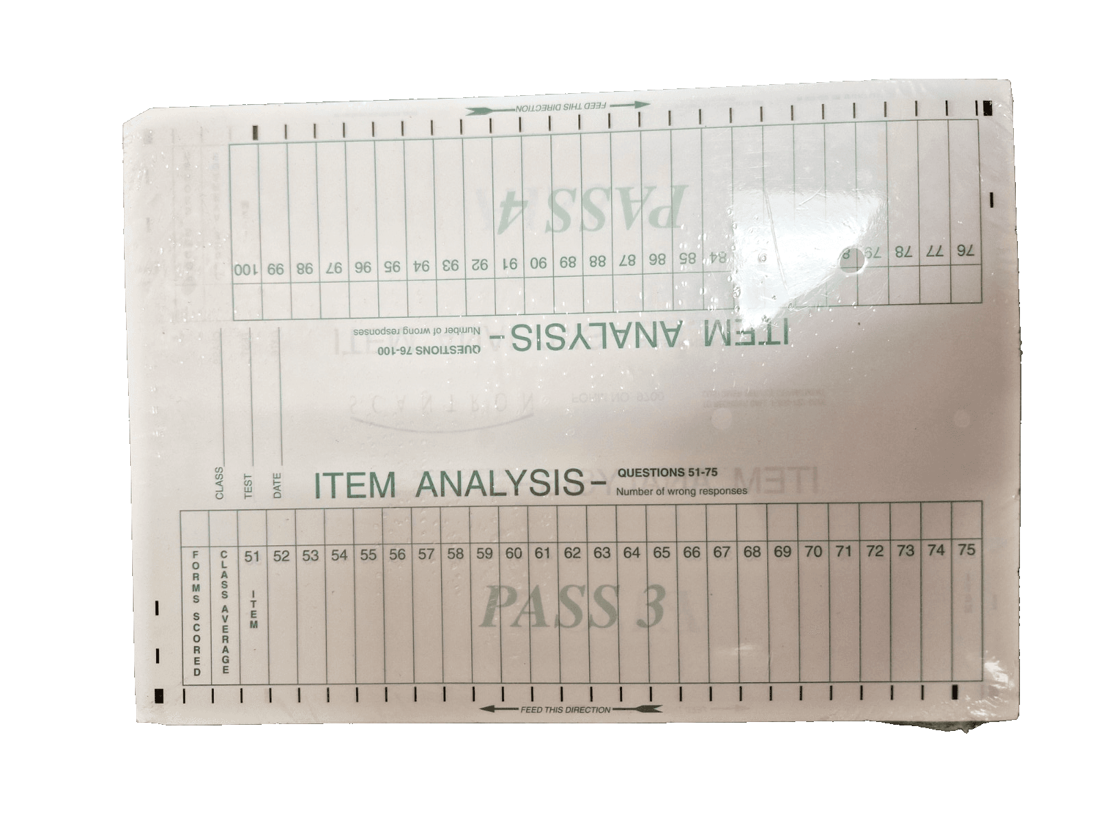 Scantron Answer Sheets Form 9700 Choice 2 Sides 100 Questions 75 Sheets - Thumbnail 3