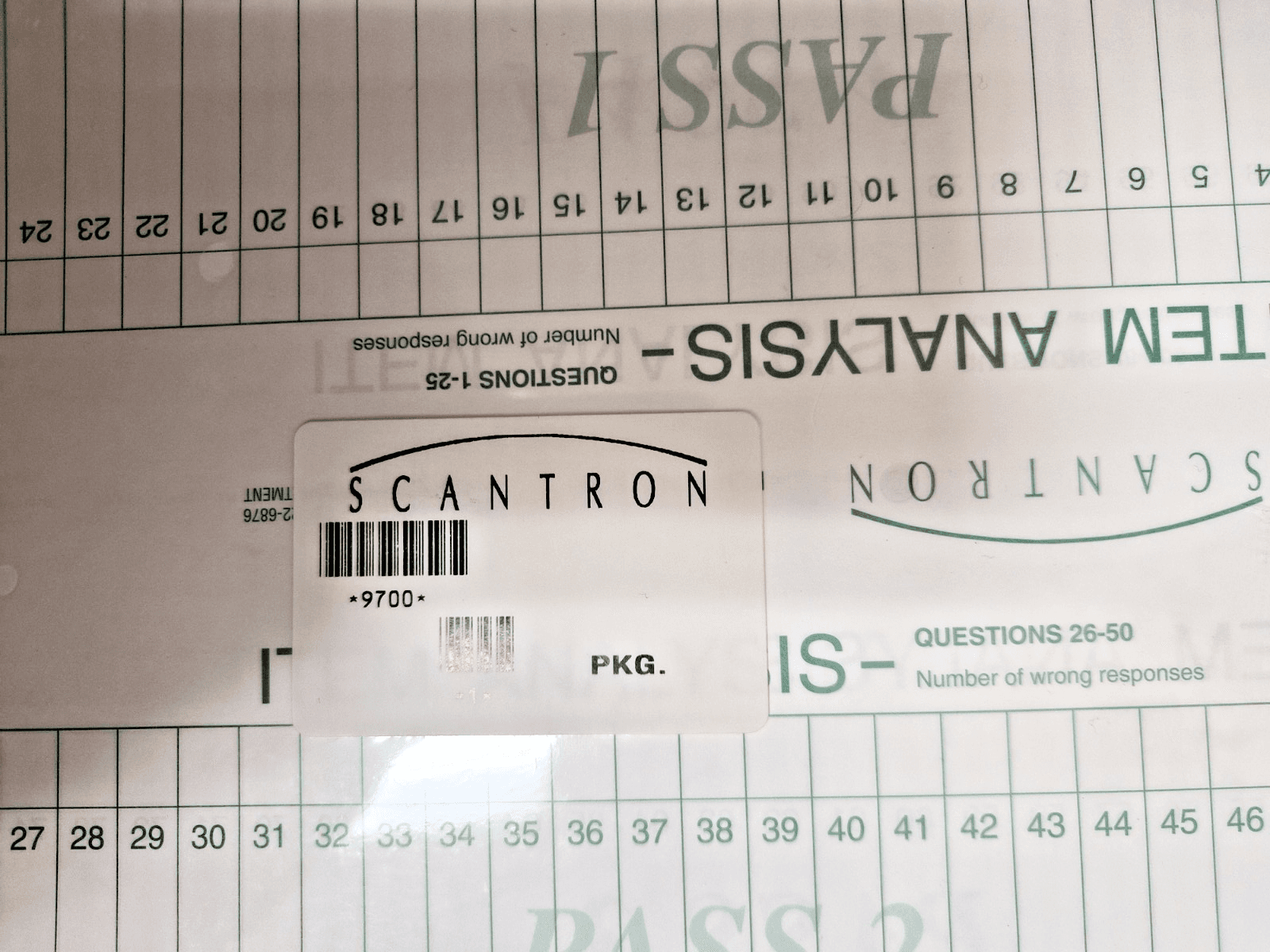 Scantron Answer Sheets Form 9700 Choice 2 Sides 100 Questions 75 Sheets - Thumbnail 2