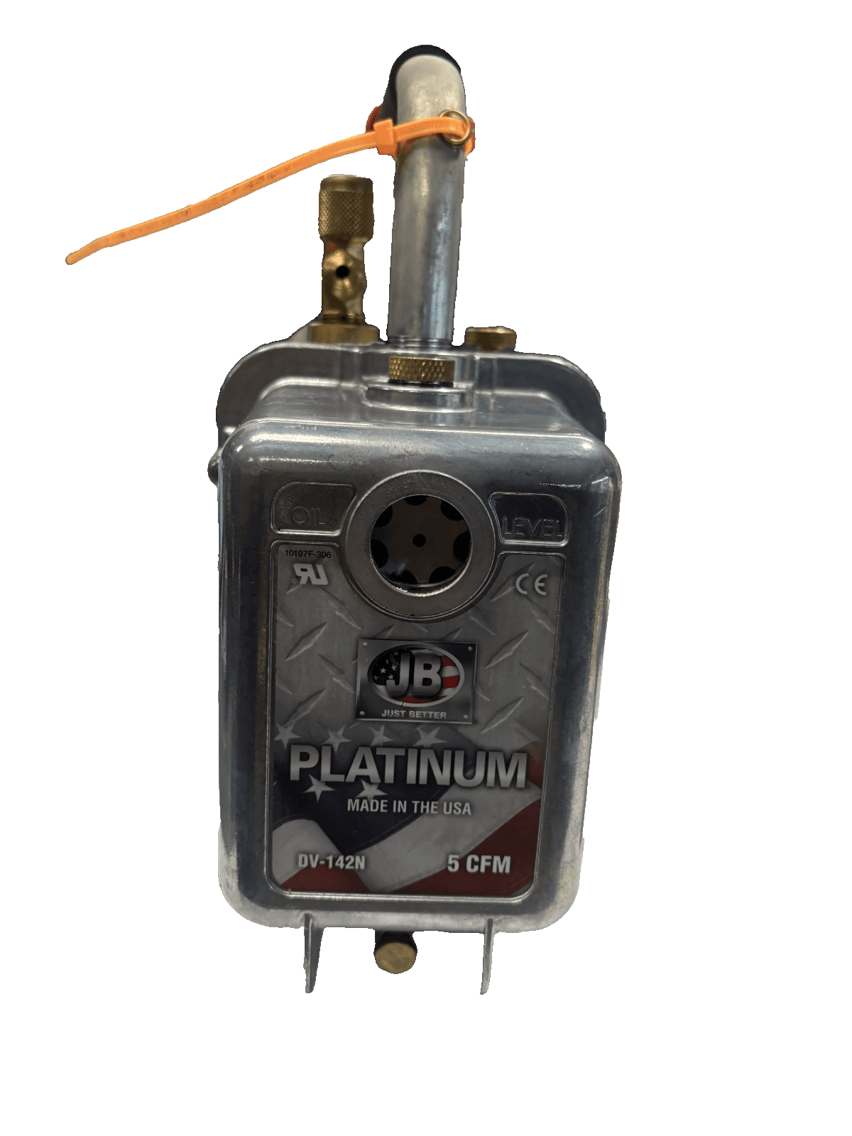 JB Industries DV-142N Platinum 5 CFm Vacuum Pump with vacuum pump oil - Image 1