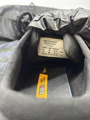 5.11 Tactical Men’s Black ABR Trainer Size 13 Shoes - Thumbnail 10