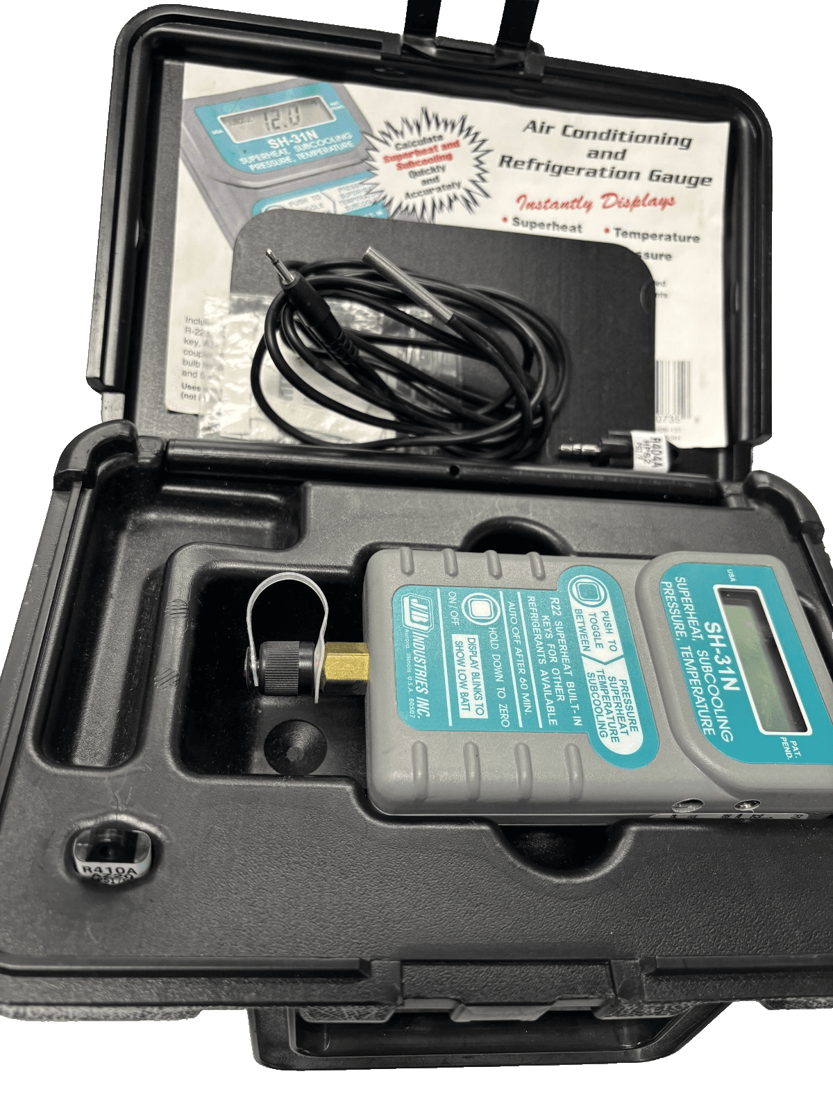 JB Industries SH-35N Superheat-Subcooling Pressure/Temperature Gauge EUC - Image 1