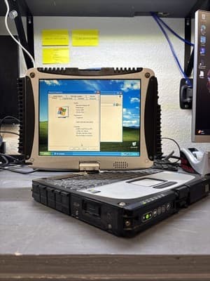 Panasonic ToughBook CF-19 Windows XP Intel Duo u2400 500mb ram - Thumbnail 2