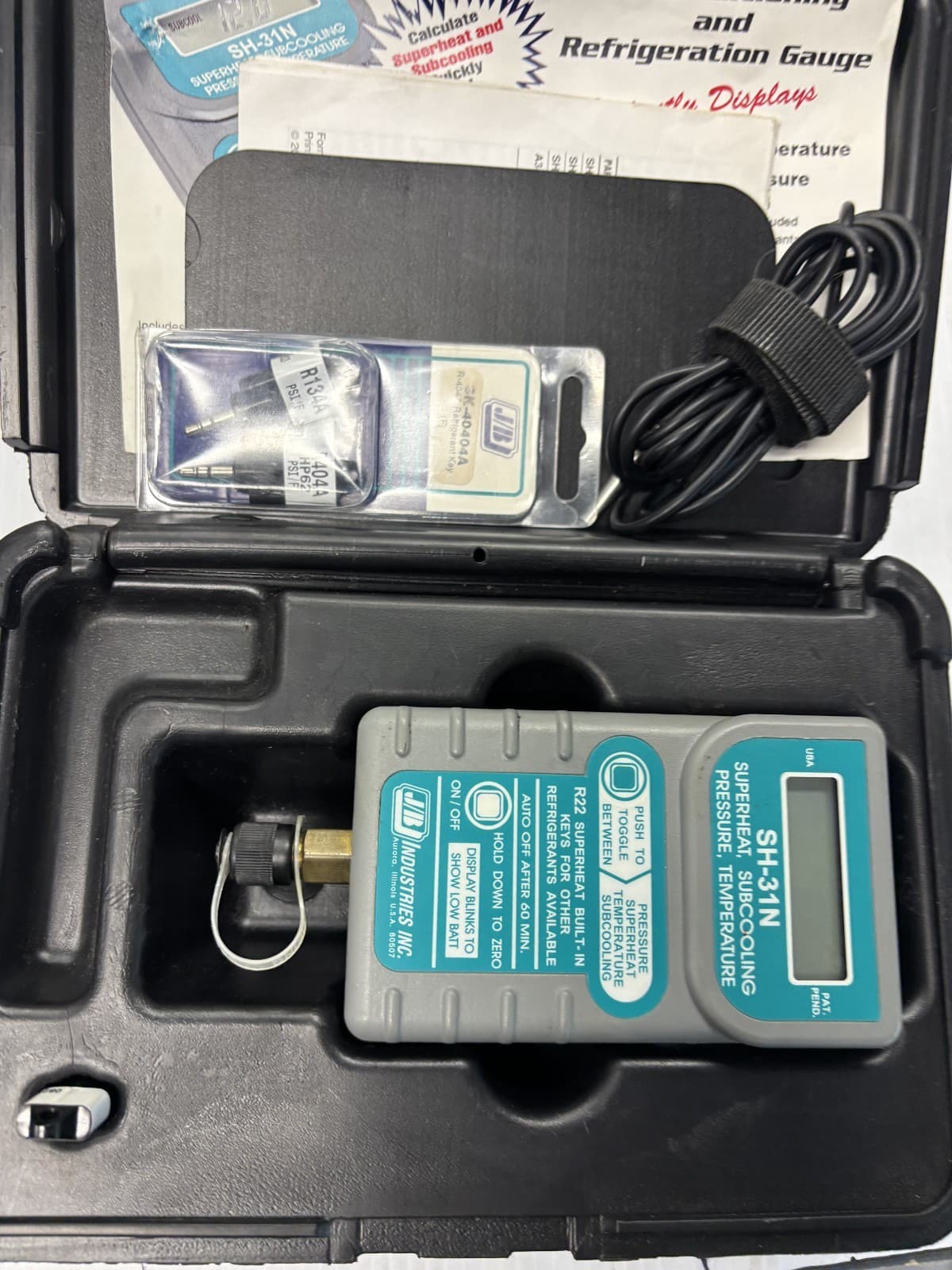 JB Industries SH-35N Superheat-Subcooling Pressure/Temperature Gauge EUC - Thumbnail 2