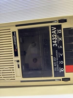 Vintage Califone 3432AV Full Auto Stop Cassette Player Recorder Tested/Working. - Thumbnail 2