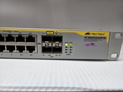 AT-8000GS/24POE-10 Allied Telesis 24-Ports 10/ 100/ 1000Base-T Stackable Etherne - Thumbnail 2