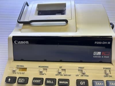Canon P200-DH lll 2 colour 12 Digit calculator - Thumbnail 2