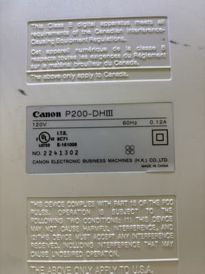 Canon P200-DH lll 2 colour 12 Digit calculator - Thumbnail 4