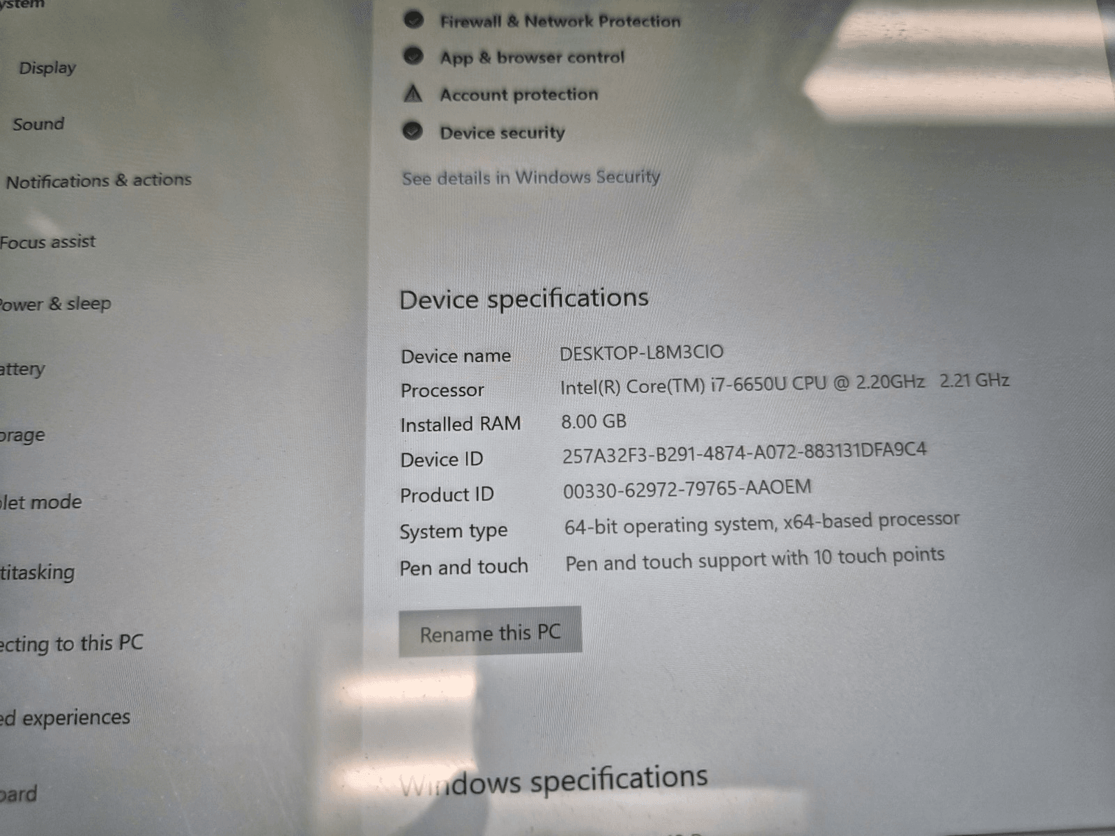 Microsoft Surface Pro 4 1724 12.3" i7-6650U 2.2GHz 8GB RAM 256GB SSD ** Cracked - Thumbnail 4