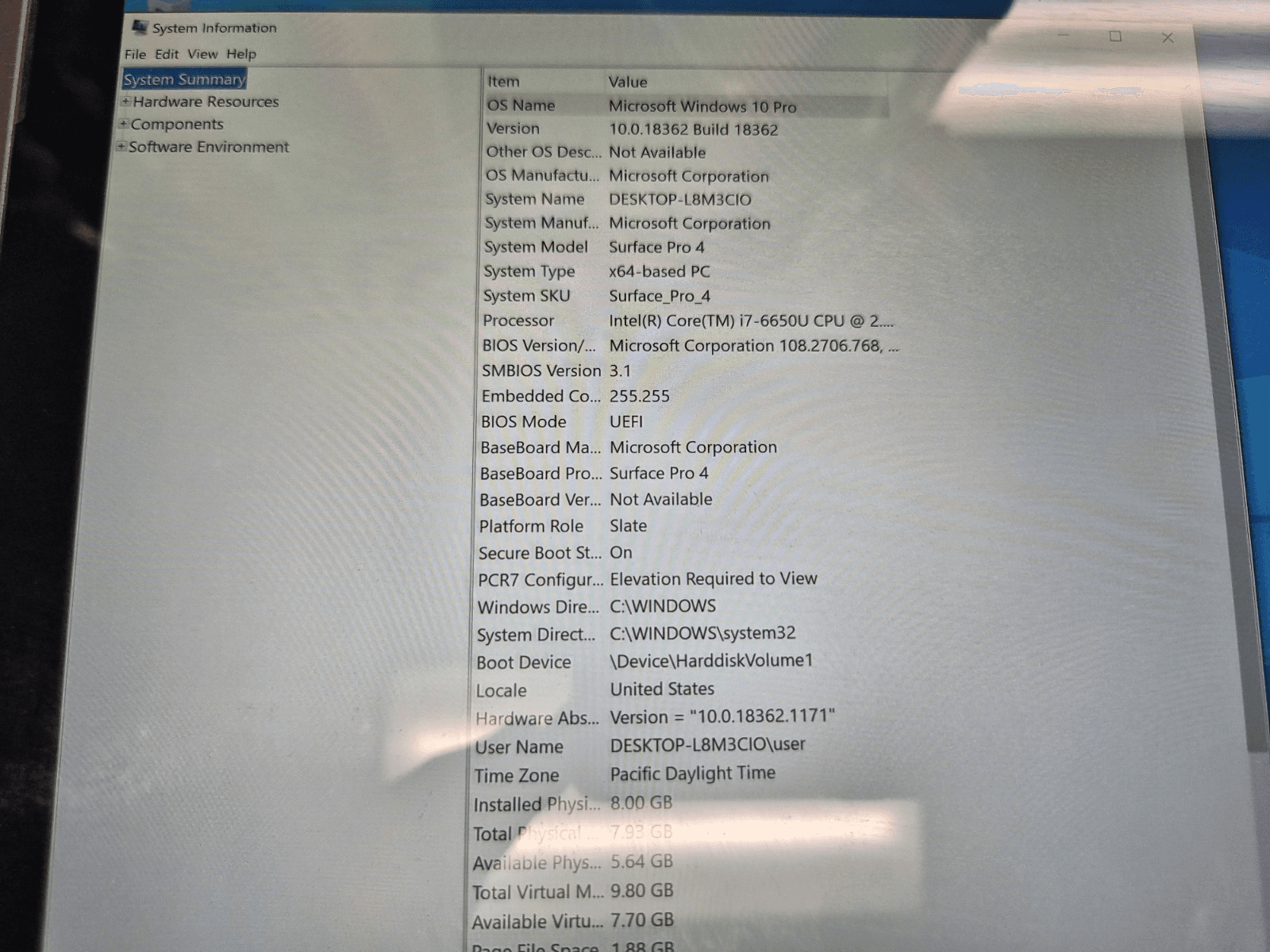 Microsoft Surface Pro 4 1724 12.3" i7-6650U 2.2GHz 8GB RAM 256GB SSD ** Cracked - Thumbnail 3