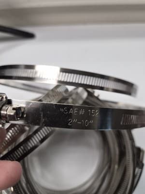 18 x Hose Clamp General Purpose SAE #152 (2"-10") Screw: Carbon Steel Zinc - Thumbnail 3