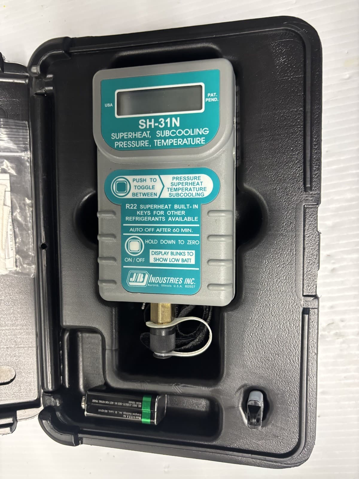 JB Industries SH-35N Superheat-Subcooling Pressure/Temperature Gauge EUC - Image 1