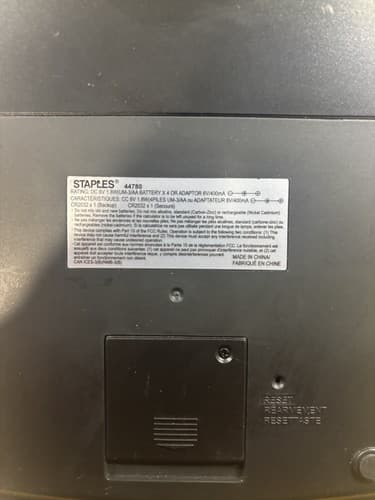 STAPLES 12-Digit Display Desktop Printing Calculator 44780 Office Business - Thumbnail 3