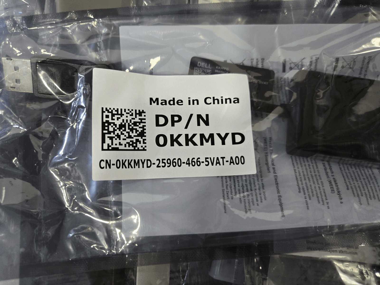 Lot of 10 Dell OKKMYD DisplayPort to DVI Adapter Cables - Image 1