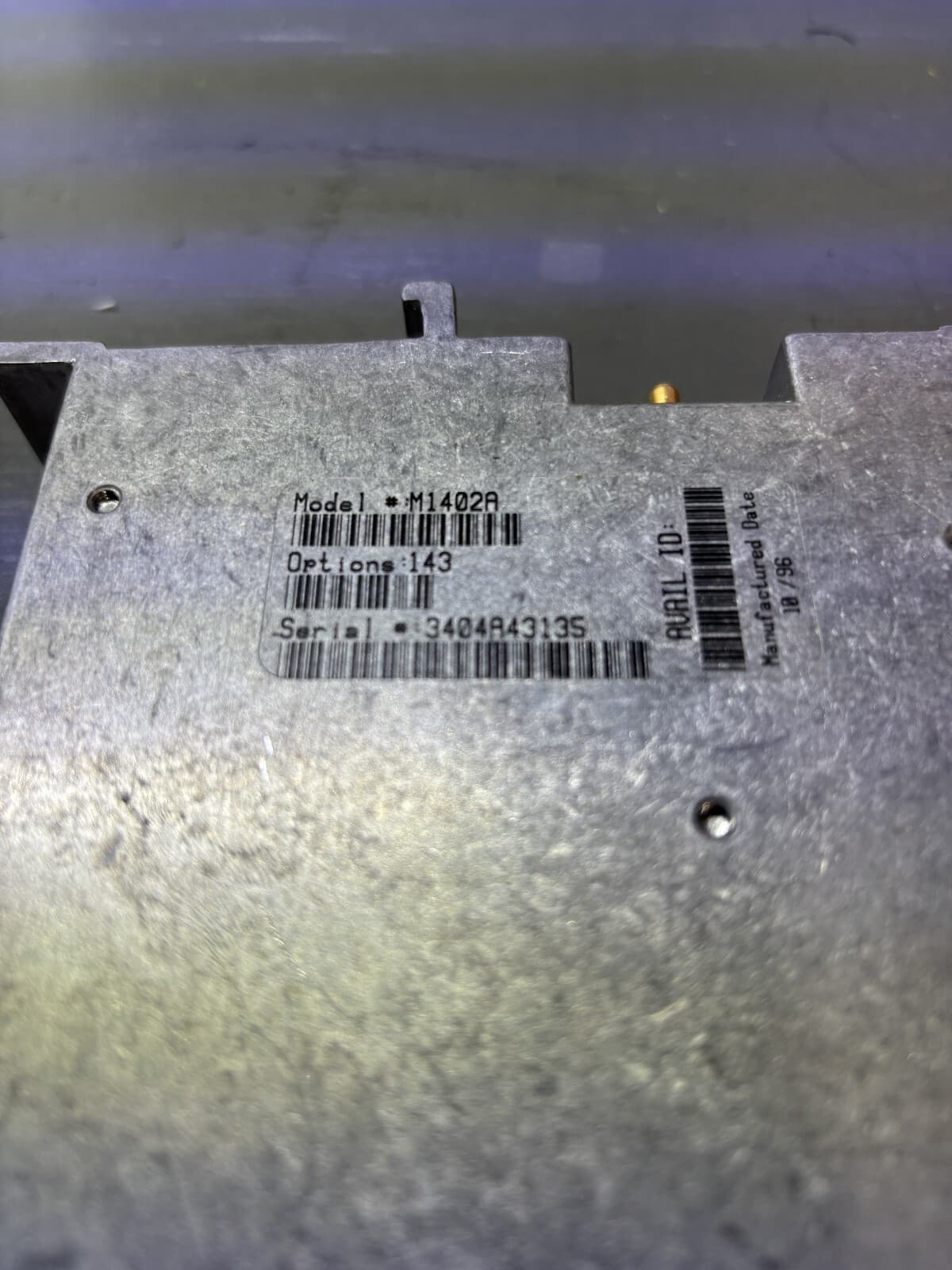 HEWLETT-PACKARD MODULE OPTION 143 AGILENT M1402A CH: 143 TELEMETRY RECEIVER 90DA - Thumbnail 3