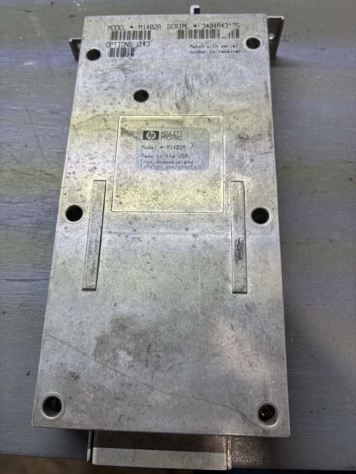 HEWLETT-PACKARD MODULE OPTION 143 AGILENT M1402A CH: 143 TELEMETRY RECEIVER 90DA - Image 1