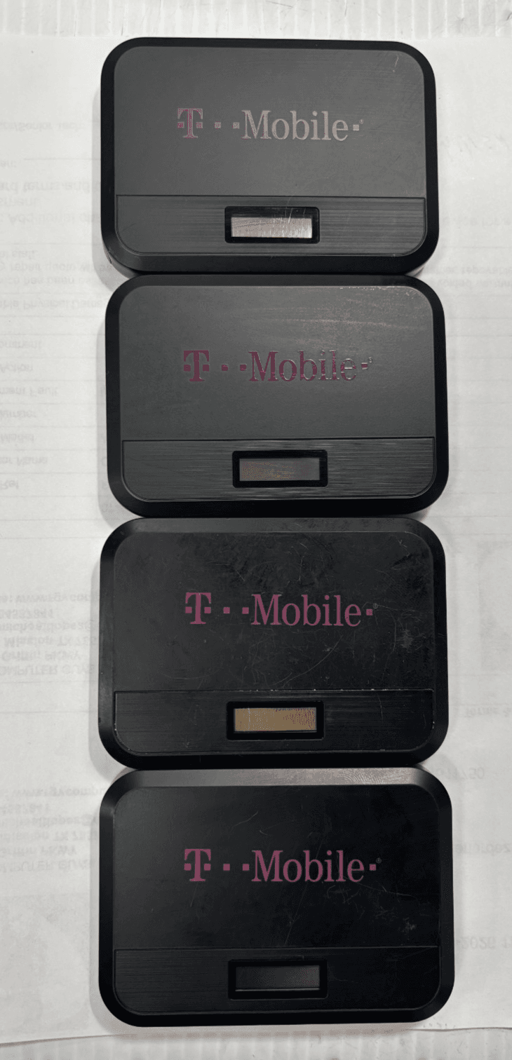 4x Franklin T9 (T-Mobile) RT717 4G LTE Mobile Broadband WiFi Hotspot Modem Black - Image 1