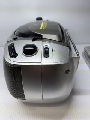 Coby CX-CD248 Portable CD, Cassette, Radio, Digital Sound System Boom Box WORKS - Thumbnail 2