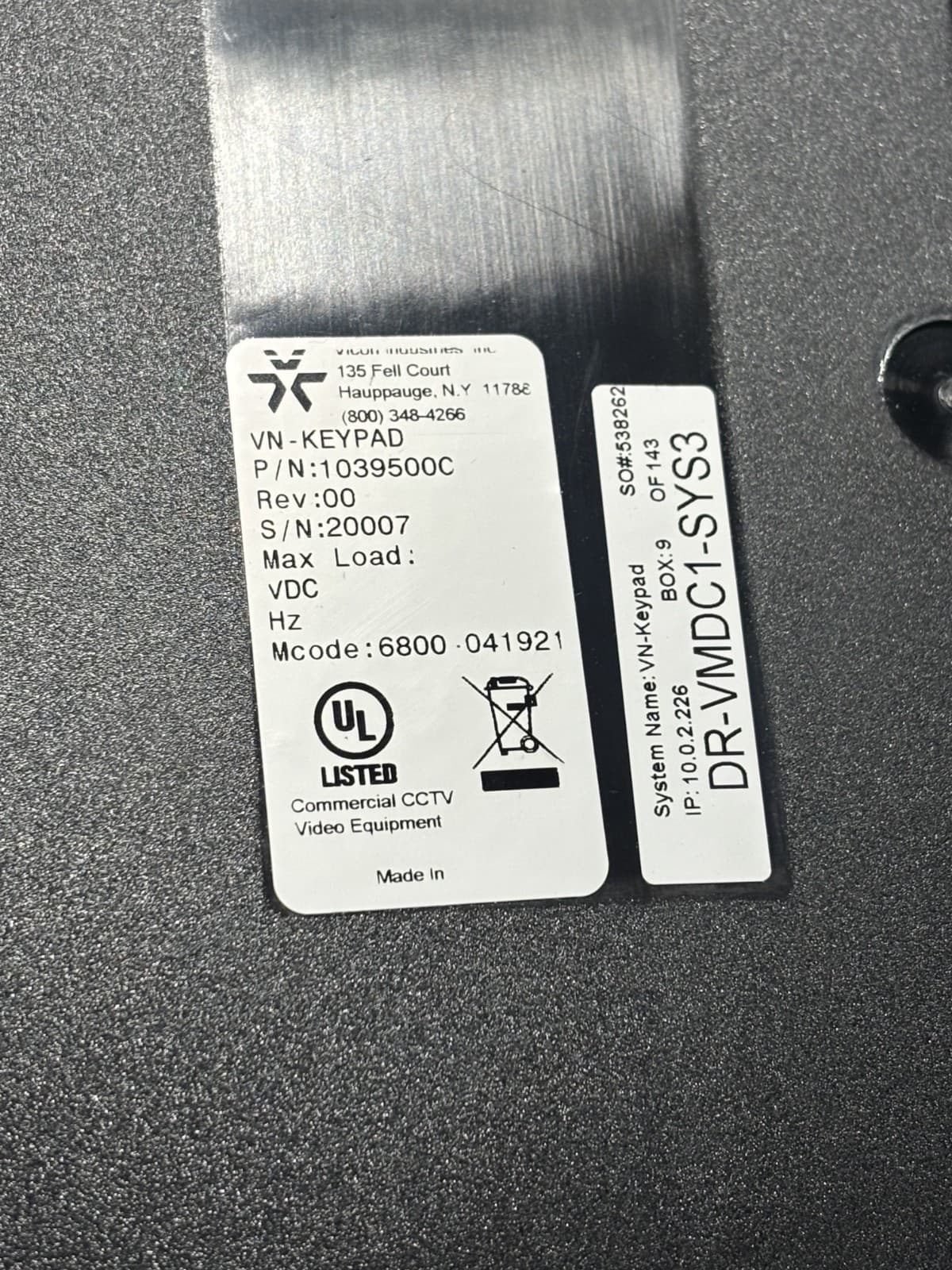 VICON Vn-KEYPAD - Thumbnail 6