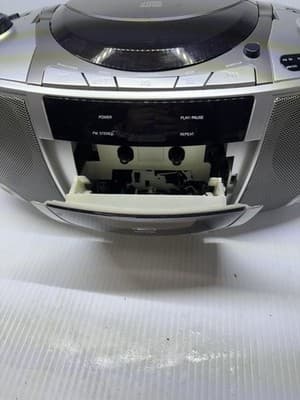 Coby CX-CD248 Portable CD, Cassette, Radio, Digital Sound System Boom Box WORKS - Thumbnail 8