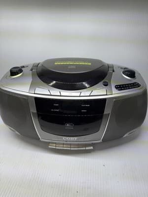 Coby CX-CD248 Portable CD, Cassette, Radio, Digital Sound System Boom Box WORKS - Thumbnail 7