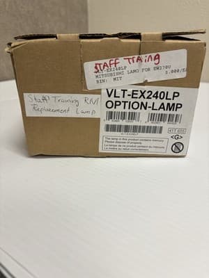 VLT-EX240LP Replacement Lamp W/Housing for MITSUBISHI ES200,EW270U,GS-326,GW-375 - Image 1