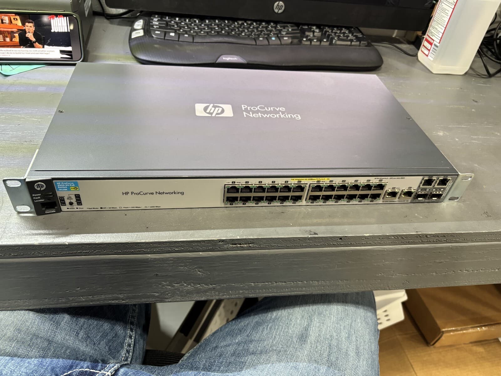 HP procurve anatel mn:j9138a 28 port network box - Thumbnail 2