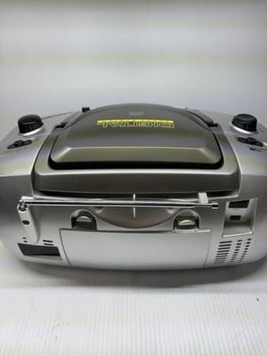 Coby CX-CD248 Portable Stereo Boombox AM FM CD Cassette Fully Tested Working - Thumbnail 4