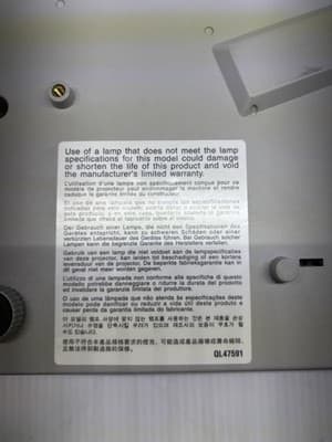 Hitachi CP-EX251N 3LCD Projector 2700 Lumens Home Theater 1080p HDMI - Thumbnail 7