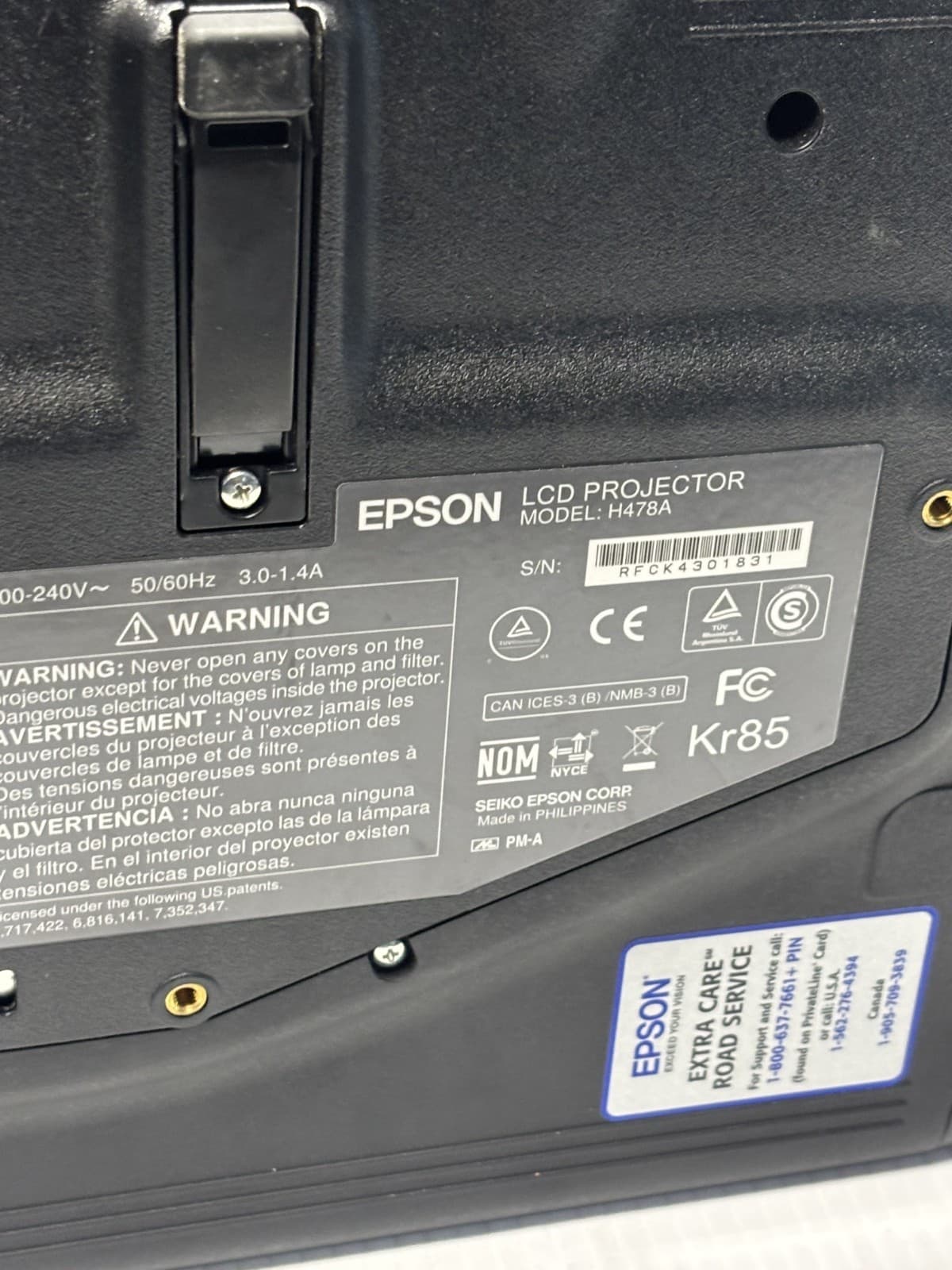 Epson LCD Digital Projector Model H478A - Thumbnail 5