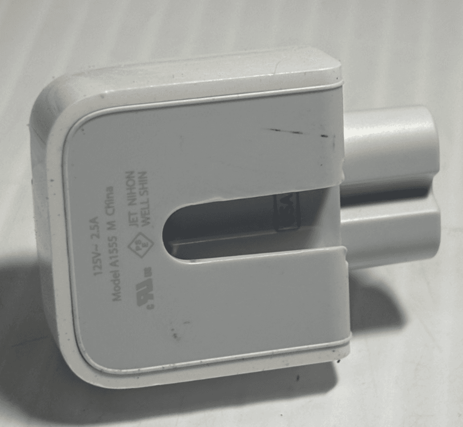 Genuine/OEM Apple Duckhead Two-Prong Plug - a1555 - Image 1