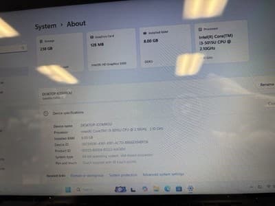 Toshiba Satellite i3-5015U 8GB Ram 256GB SSD Touch W11 - Thumbnail 5