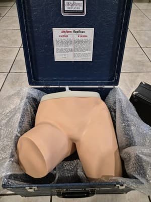 NASCO Life/Form LF957 Enema Simulator Nursing Training Manikin Model & Case - Image 1