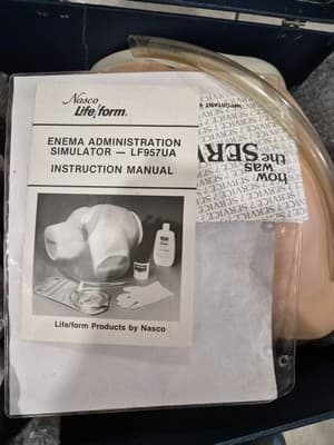 NASCO Life/Form LF957 Enema Simulator Nursing Training Manikin Model & Case - Thumbnail 5