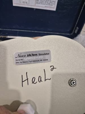 NASCO Life/Form LF957 Enema Simulator Nursing Training Manikin Model & Case - Thumbnail 3