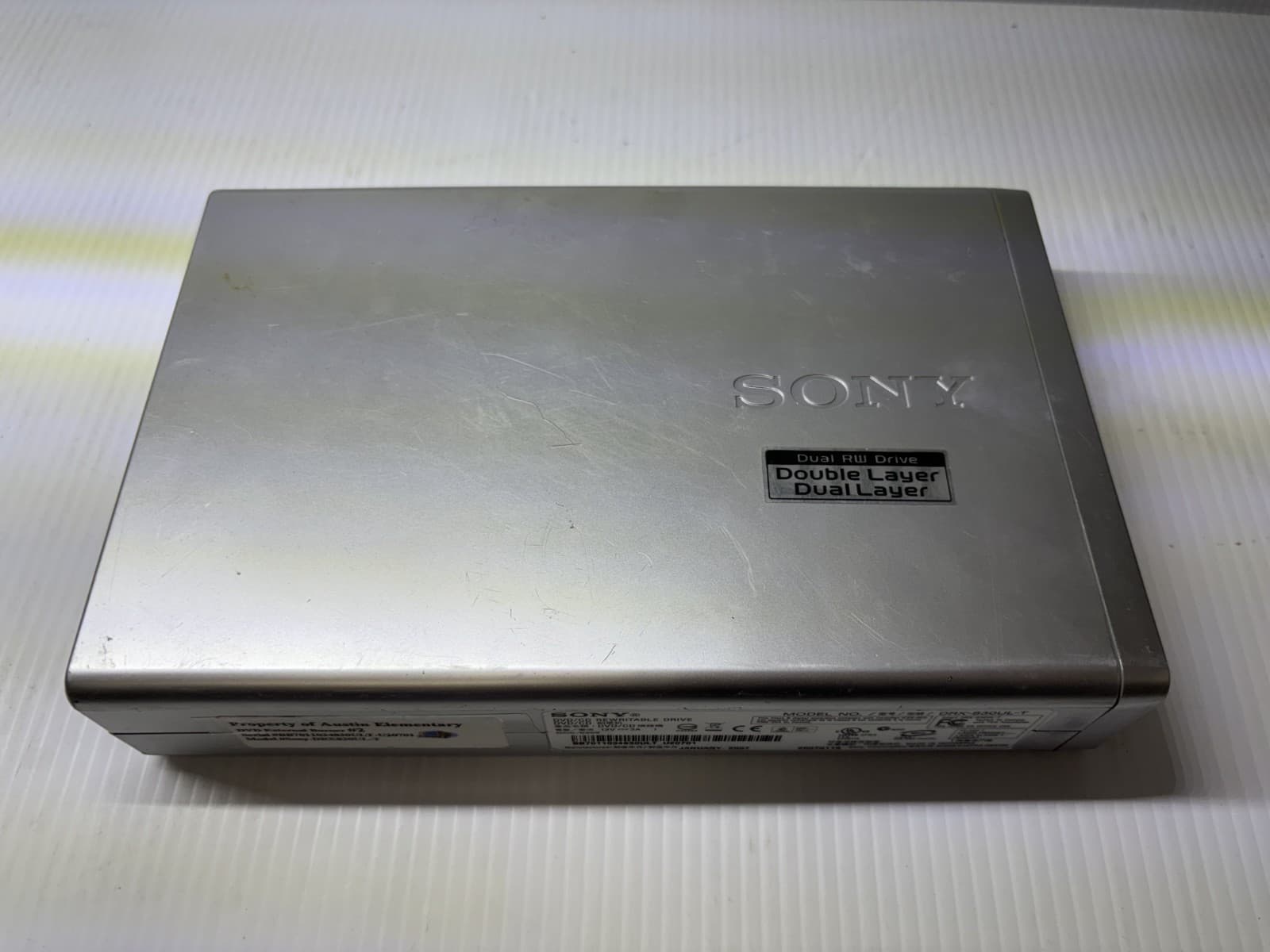 Sony DRX-820U External Double/Dual Layer DVD/CD ReWriteable Drive W/ Power Cord - Thumbnail 4