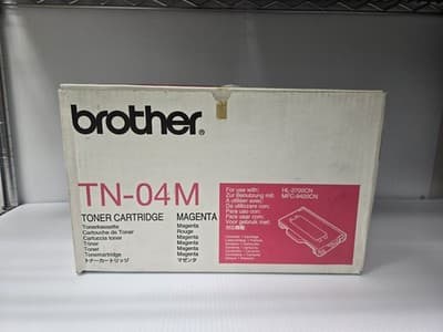 Brother TN-04M Toner Cartridge Magenta Toner TN04 Genuine Open Box Sealed Pack - Image 1