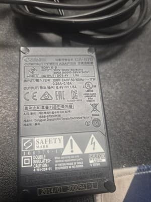 Canon OEM CA-570 CA570 Power Adapter for HV30 HV30 HV40 Camcorder XA30,HG20,XH-A - Thumbnail 2