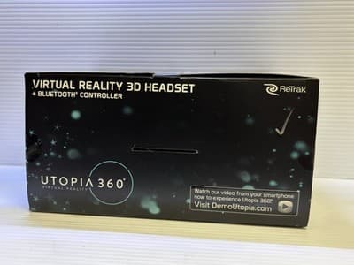 Utopia 360 Virtual Reality 3D Headset + Bluetooth Controller In Box - Thumbnail 11