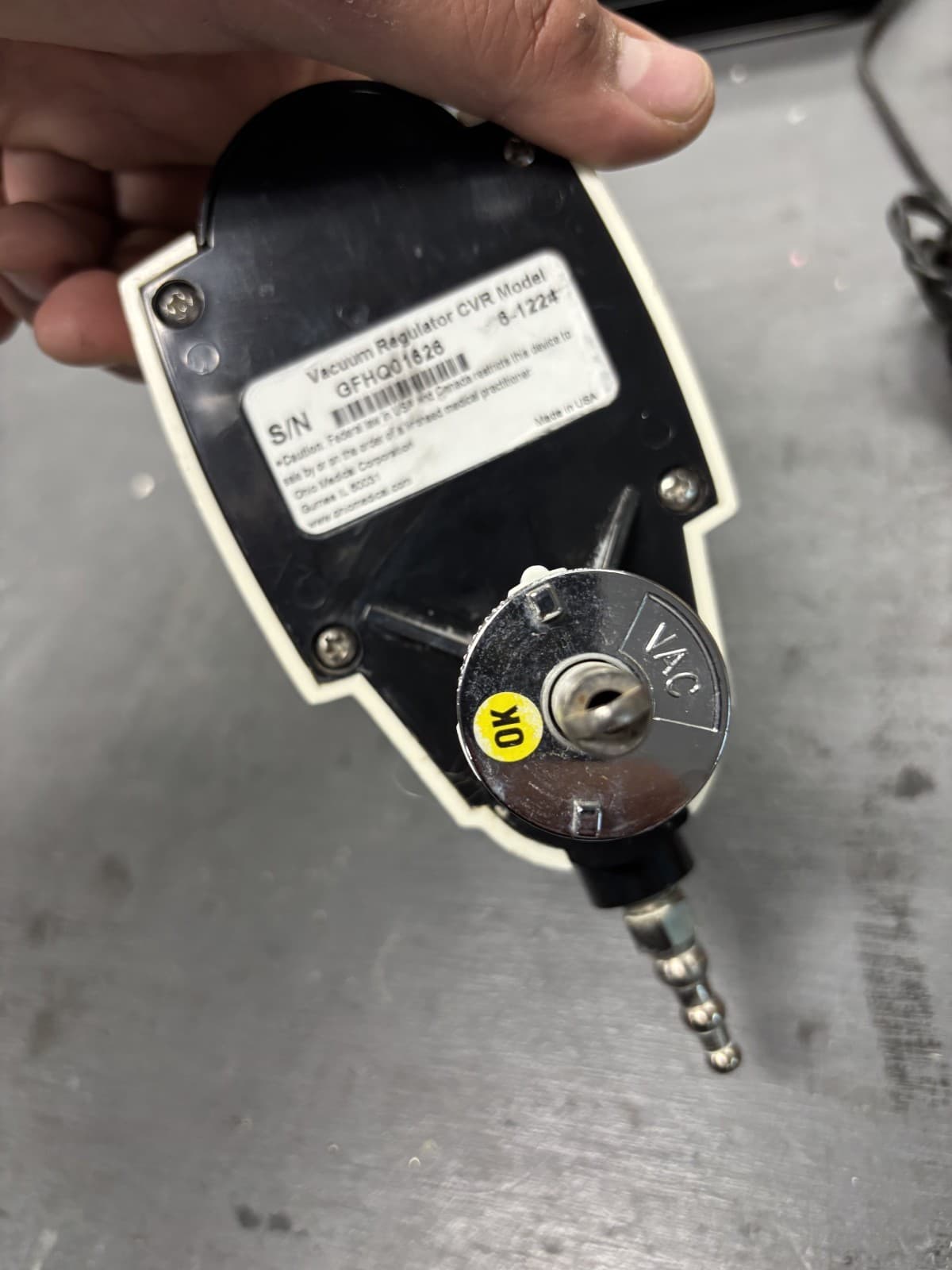 OHIO VACUUM REGULATOR MODEL 6-1224 as is - Thumbnail 4