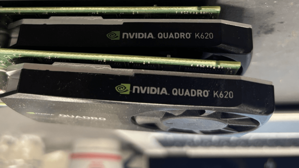 x2 NVIDIA Quadro K620 2 GB GDDR3 PCI Express 2.0 x16 Desktop Video Card - Image 1