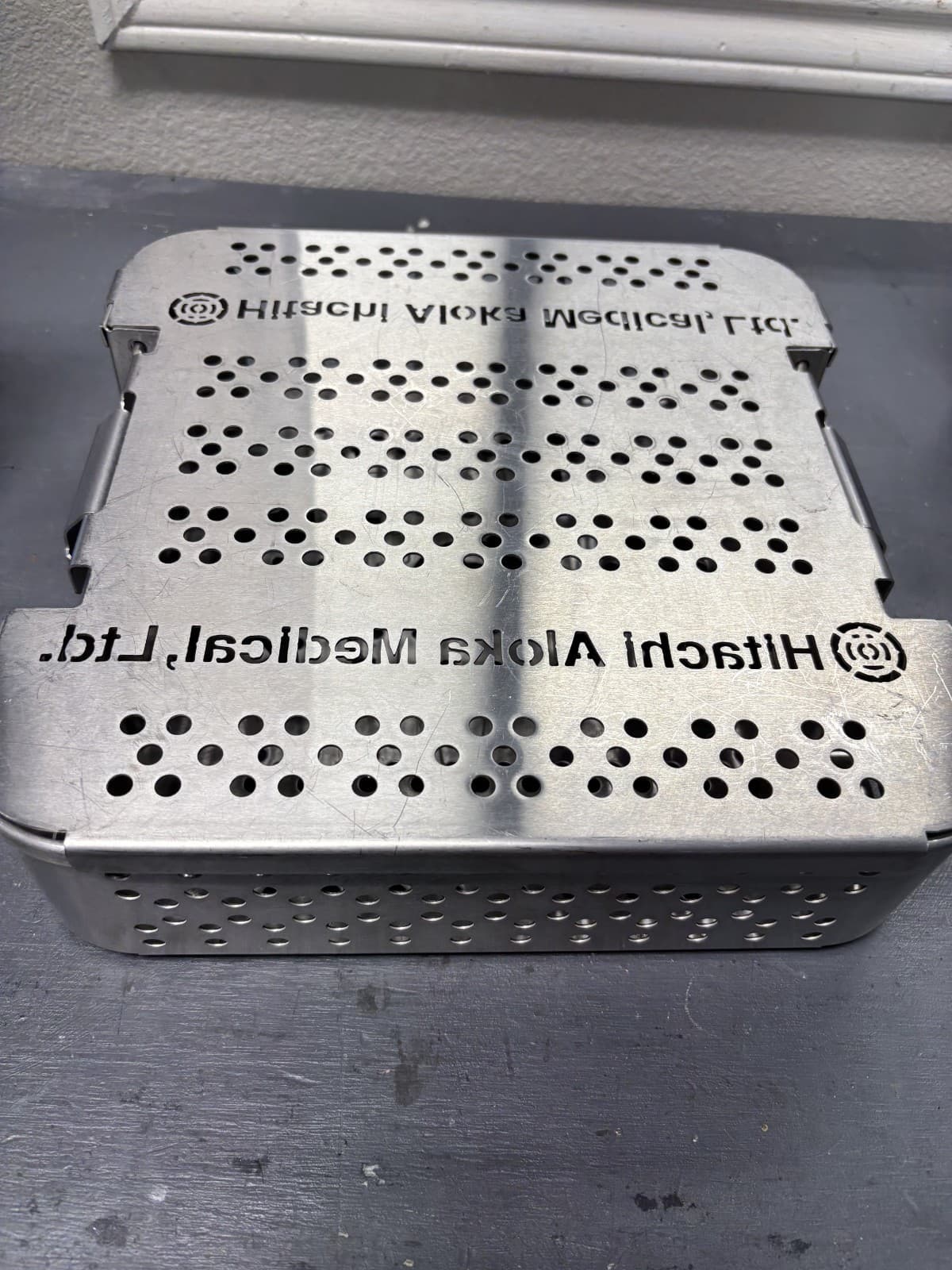 Hitachi Aloka Medical Probe Perforated Sterilization Tray - Image 1