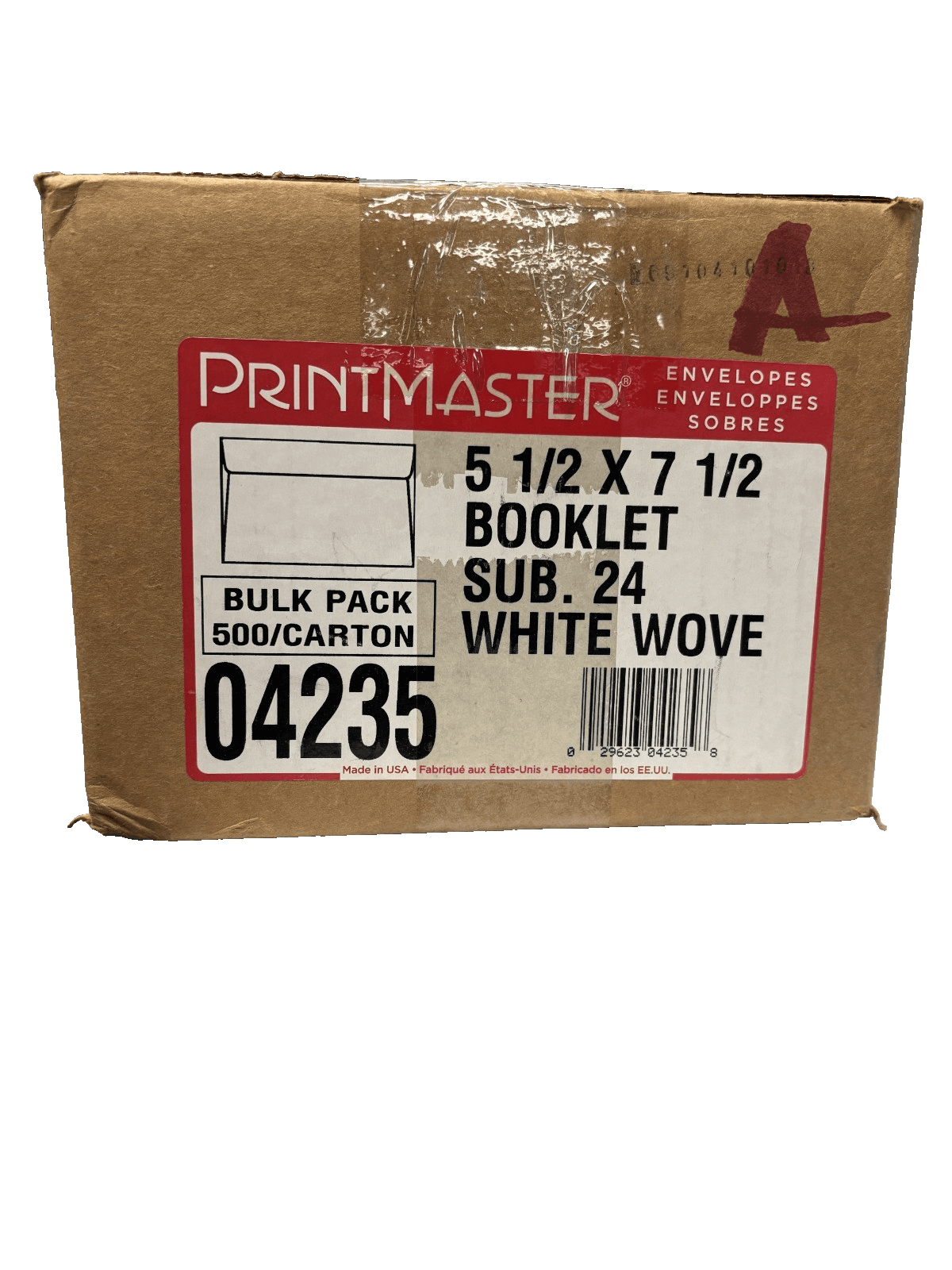 500 5 1/2 x7 1/2 booklet sub. 24 white wove print master - Image 1